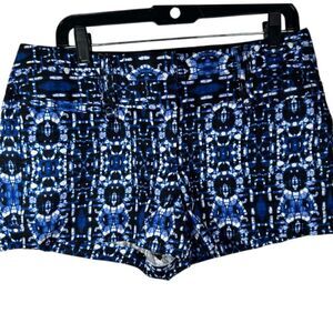 Maurices Blue Tie-Dye Print Summer Shorts Geometric Pattern‎ Size 9/10